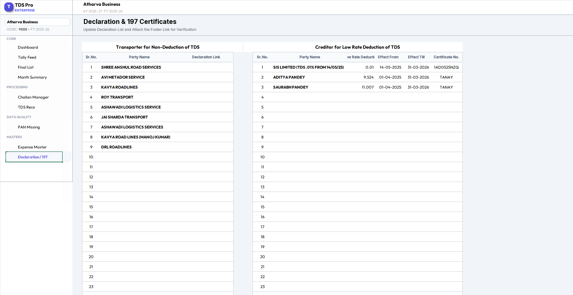 TDS Pro Enterprise — Multi-Entity TDS Compliance Engine — screenshot 9